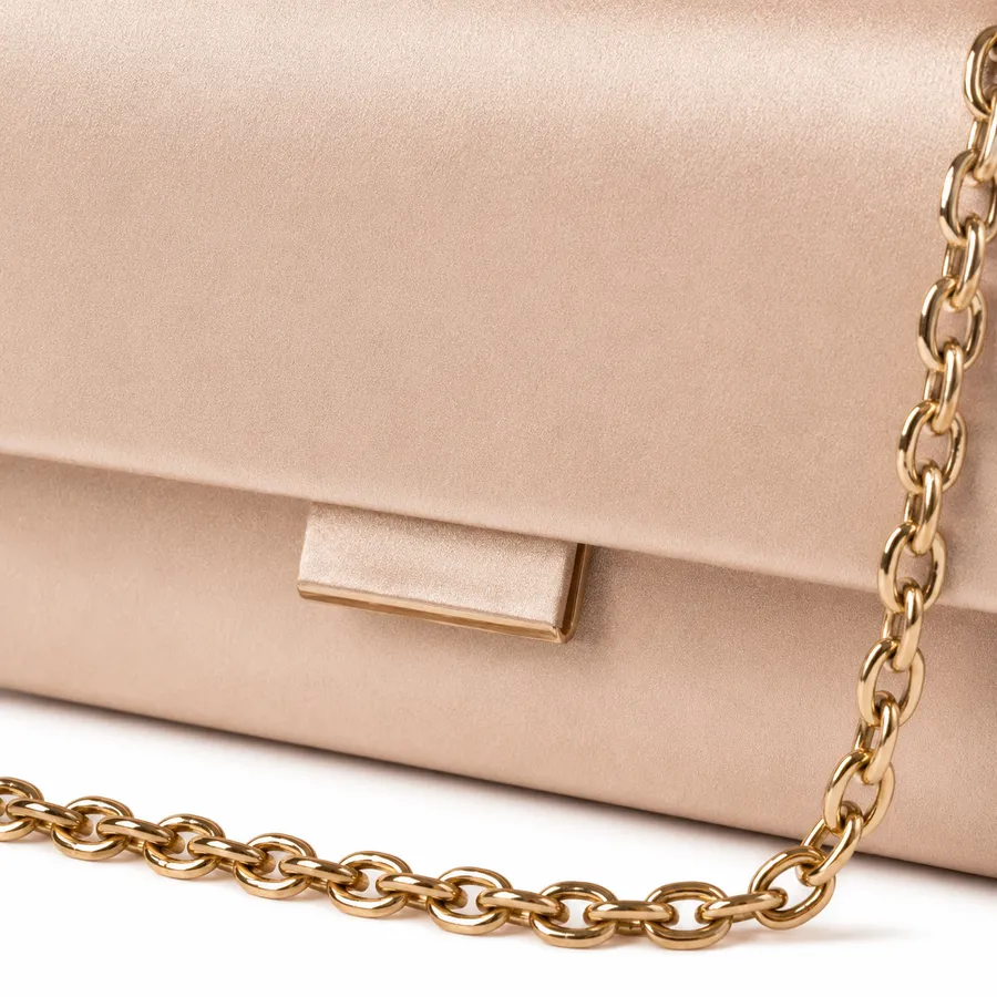 Bolsa Clutch Serena Nude Cetim