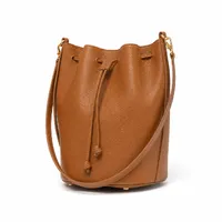 Bolsa Bucket Amalfi Caramelo Estruturada - imagem 1