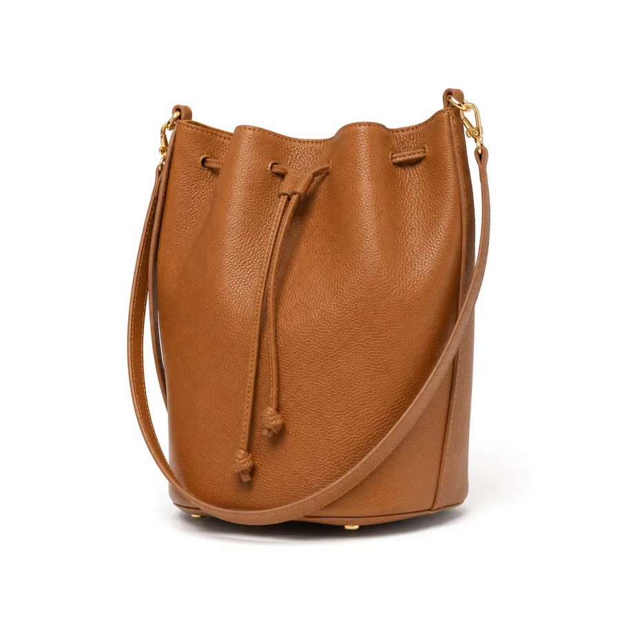 Bolsa Bucket Amalfi Caramelo Estruturada