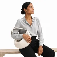 Bolsa Hobo Lumière Off-White Soft - imagem 4