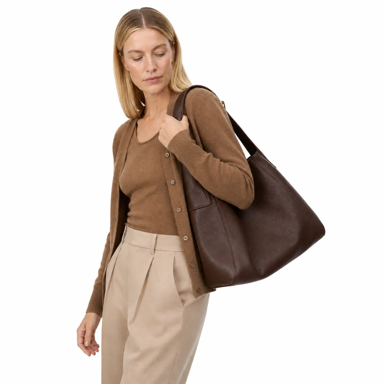 Bolsa Shoulder Vivienne Chocolate Maxi
