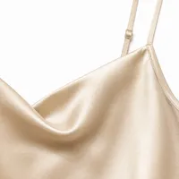Blusa de Cetim Alça Fina Champagne - imagem 4