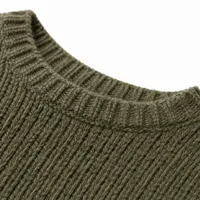Suéter de Tricô Oversized Verde Musgo - imagem 4