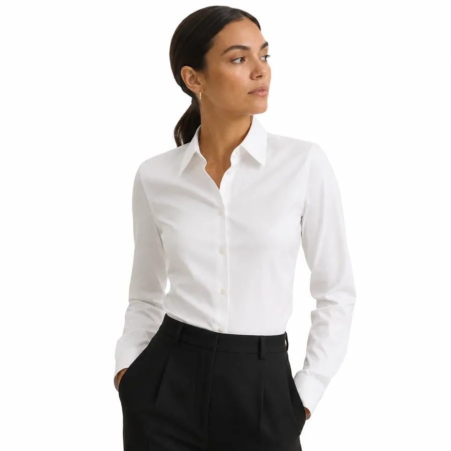 Camisa Social Slim Branca Executiva