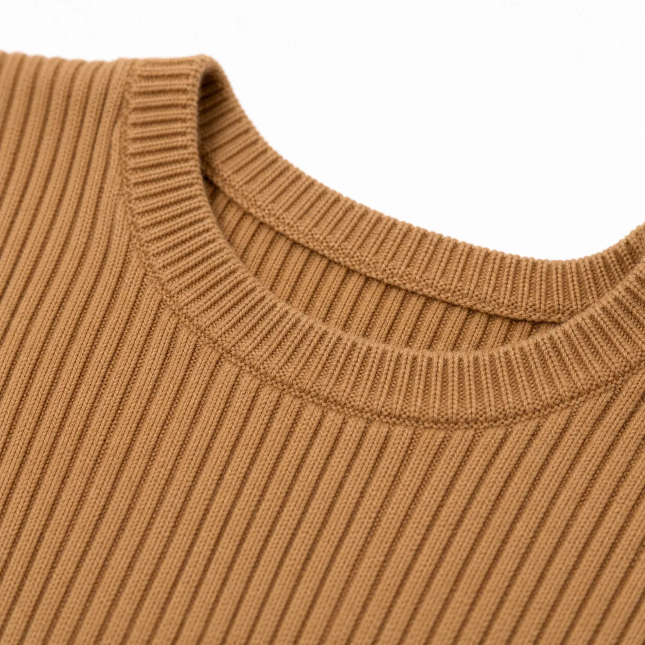 Vestido Midi Tricô Camel Essential