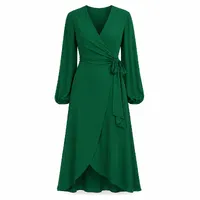 Vestido Envelope Verde Esmeralda - imagem 3