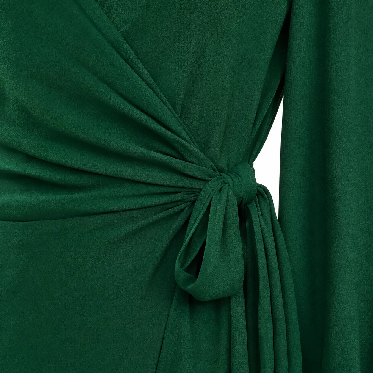 Vestido Envelope Verde Esmeralda