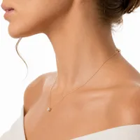 Colar Ponto de Luz Zircônia Dourado - imagem 3