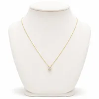 Colar Ponto de Luz Zircônia Dourado - imagem 1