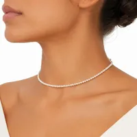Colar Gargantilha de Pérolas Delicada - imagem 4