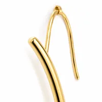 Brinco Ear Hook Dourado Minimalista - imagem 2