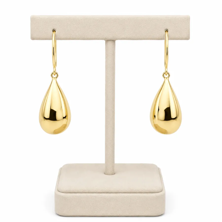 Brinco Gota Pendente Dourado