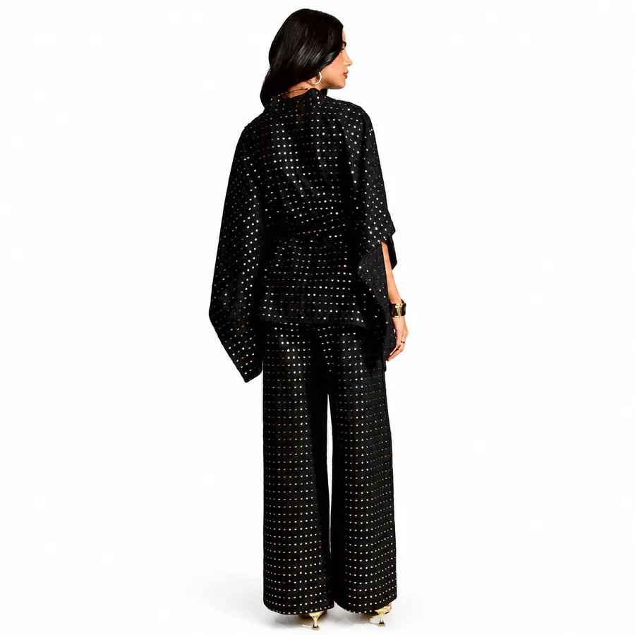 Conjunto Com Kimono Preto Eline