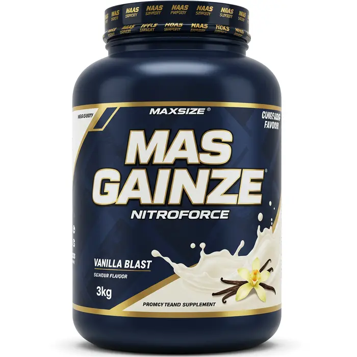Mass Gainer MaxSize 3kg - NitroForce (Sabor Chocolate Intenso)