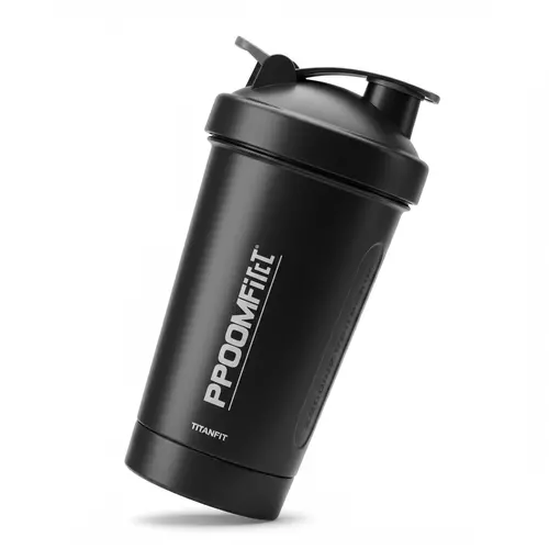 Coqueteleira ProMix 700ml - TitanFit (Preta Fosca)