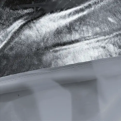 Malha Metalizada com Elastano - Prateado - 1,50m de Largura | Brilho Intenso e Efeito Foil