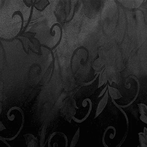 Jacquard Satin - Preto - 1,50m de Largura | Brilho Discreto e Textura para Decoração
