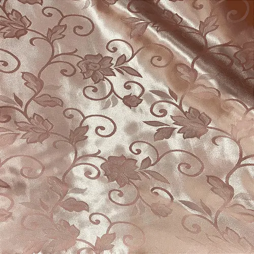 Jacquard Satin - Rose - 1,50m de Largura | Brilho Discreto e Textura para Decoração