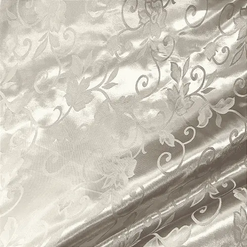 Jacquard Satin - Pérola - 1,50m de Largura | Brilho Discreto e Textura para Decoração