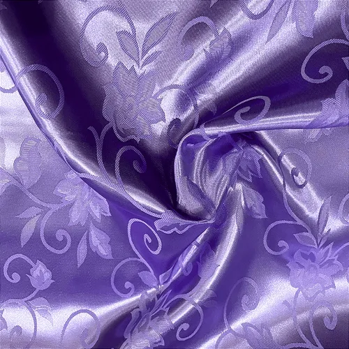 Jacquard Satin - Lilás - 1,50m de Largura | Brilho Discreto e Textura para Decoração