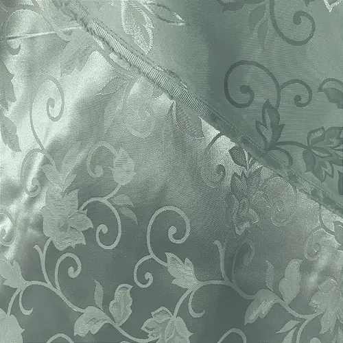 Jacquard Satin - Verde - 1,50m de Largura | Brilho Discreto e Textura para Decoração