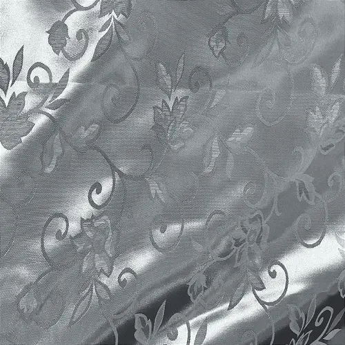 Jacquard Satin - Prateado - 1,50m de Largura | Brilho Discreto e Textura para Decoração