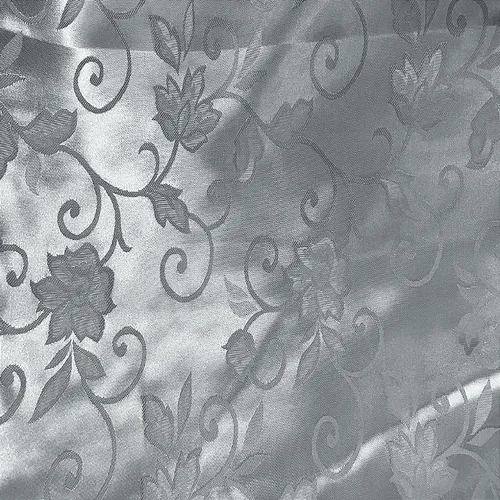 Jacquard Satin - Prateado - 1,50m de Largura | Brilho Discreto e Textura para Decoração