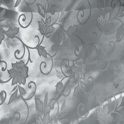 Jacquard Satin - Prateado - 1,50m de Largura | Brilho Discreto e Textura para Decoração