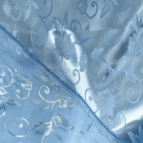 Jacquard Satin - Azul Bebê - 1,50m de Largura | Brilho Discreto e Textura para Decoração