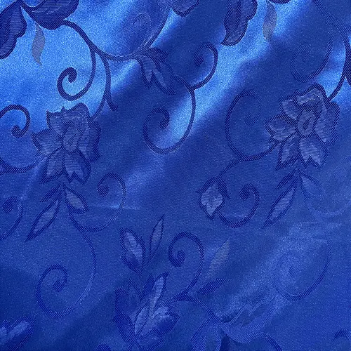 Jacquard Satin - Azul Royal - 1,50m de Largura | Brilho Discreto e Textura para Decoração