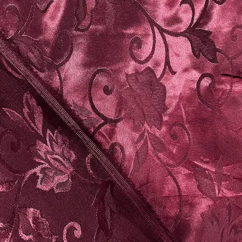 Jacquard Satin - Marsala - 1,50m de Largura | Brilho Discreto e Textura para Decoração