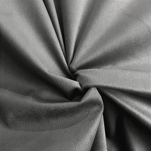Tecido Suede Light - Cinza Escuro - 1,42m de Largura | Toque de Camurça para Vestuário Moda e Decoração