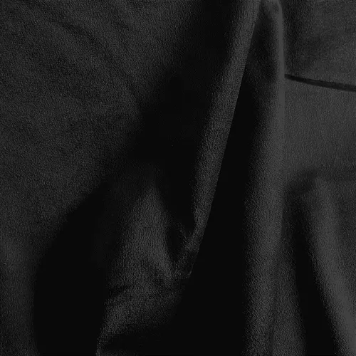 Tecido Suede Light - Preto - 1,42m de Largura | Toque de Camurça para Vestuário Moda e Decoração