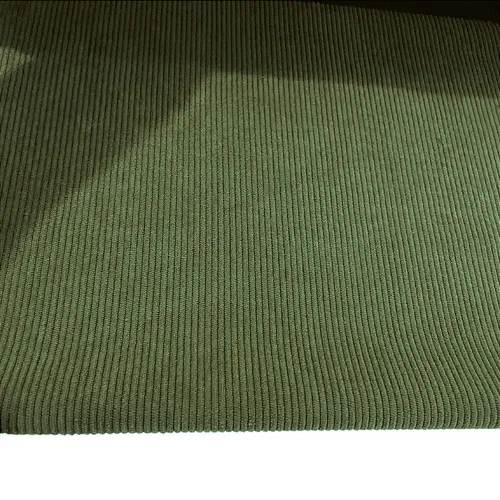 Tecido Veludo Cotelê com Elastano - Verde - 1,50m de Largura | Estrutura, Conforto e Estilo Retrô-Chic