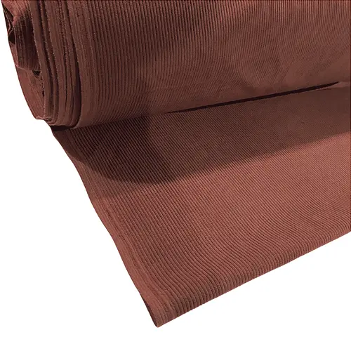 Tecido Veludo Cotelê com Elastano - Marrom Caramelo - 1,50m de Largura | Estrutura, Conforto e Estilo Retrô-Chic