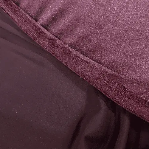 Tecido Veludo Cristal com Elastano - Marsala Escuro - 1,50m de Largura | Brilho Intenso e Ajuste Perfeito