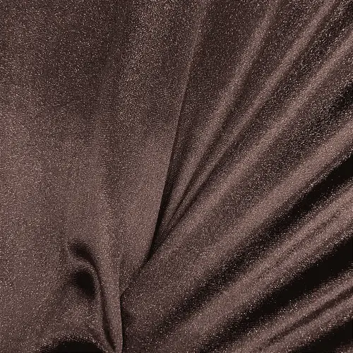 Tecido Veludo Cristal com Elastano - Marrom - 1,50m de Largura | Brilho Intenso e Ajuste Perfeito