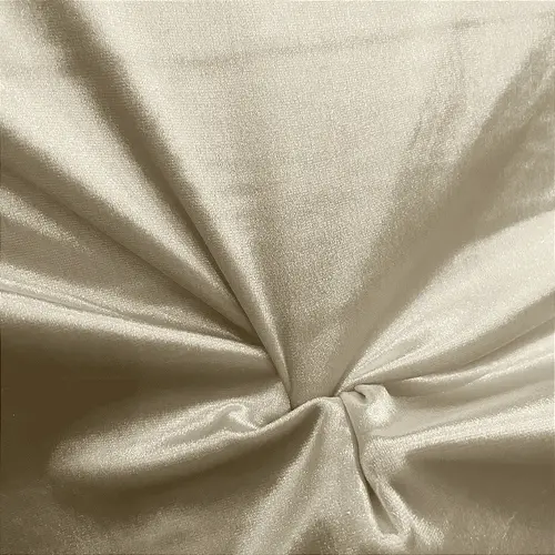 Tecido Veludo Cristal com Elastano - Champanhe - 1,50m de Largura | Brilho Intenso e Ajuste Perfeito