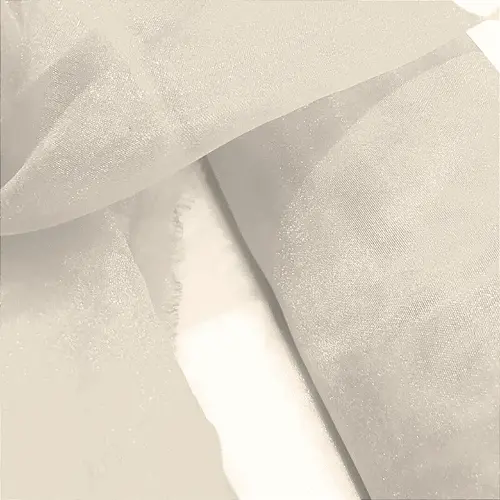 Organza Cristal - Off White - 1,50m de Largura