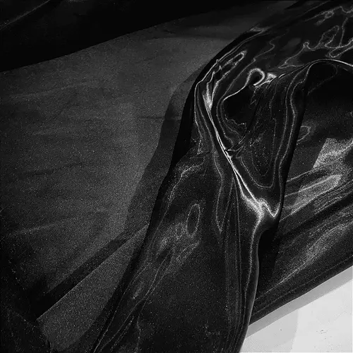Tecido Zibeline Glow - Preto - 1,50m de Largura | Brilho e Estrutura Sofisticada