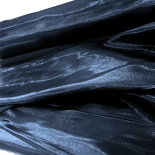 Tecido Zibeline Glow - Azul Marinho - 1,50m de Largura | Brilho e Estrutura Sofisticada