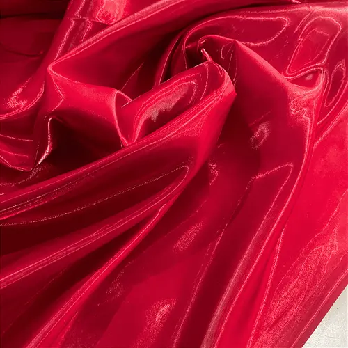 Tecido Zibeline Glow - Vermelho - 1,50m de Largura | Brilho e Estrutura Sofisticada