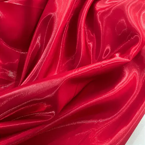 Tecido Zibeline Glow - Vermelho - 1,50m de Largura | Brilho e Estrutura Sofisticada