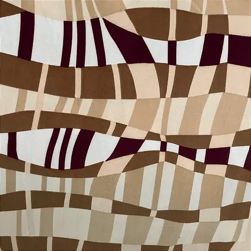 Liganete Estampada - Geométrico Ilusão Marrom - 1,60m de Largura