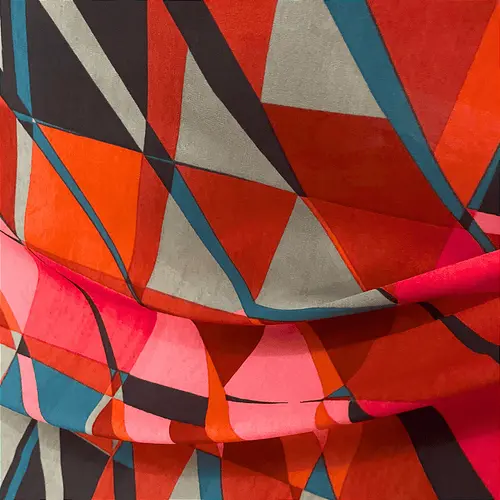 Liganete Estampada - Geométrico Tons Terrosos - 1,60m de Largura