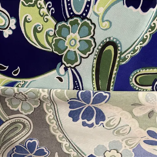 Liganete Estampada - Indiana Azul Royal - 1,60m de Largura