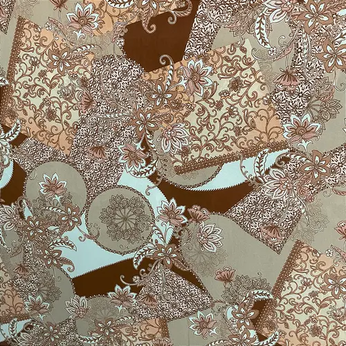 Liganete Estampada - Arabesco Marrom - 1,60m de Largura