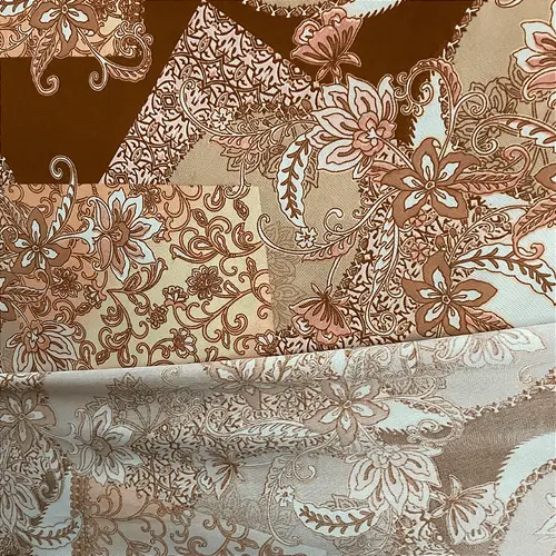 Liganete Estampada - Arabesco Marrom - 1,60m de Largura