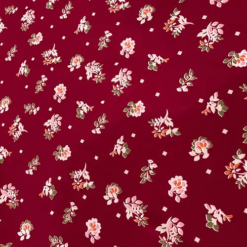 Liganete Estampada - Composê Vermelho Barrado dos 2 Lados - 1,60m de Largura