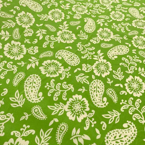 Crepe Estampado Havana - Indiana Verde - 1,50m de Largura